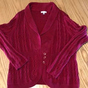 5/$25  Red cardigan